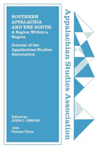 Cover of 'Journal of the Appalachian Studies Association' by John C. Inscoe 