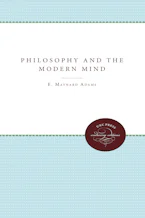 Cover of 'Philosophy and the Modern Mind' by E. Maynard Adams 