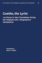 Cover of 'Goethe, the Lyrist' 