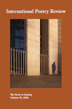 Cover of 'International Poetry Review' by Ana Hontanilla and Rose Facchini 