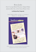 Cover of 'Boss Jocks: How Corrupt Radio Practices Helped Make Jacksonville One of the Great Music Cities' by Michael Ray Fitzgerald 