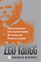 Cover of 'Zeb Vance' by Gordon B. McKinney 