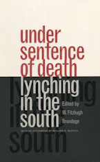 Cover of 'Under Sentence of Death' by W. Fitzhugh Brundage 