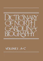 Cover of 'Dictionary of North Carolina Biography' by William S. Powell 